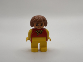 Vrouw licht bruin haar Duplo