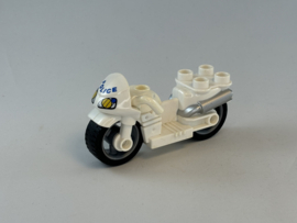Motor politie wit Duplo