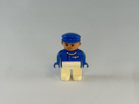 Piloot blauw met wit Duplo
