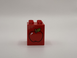 Tomaat op blok hoog rood Duplo