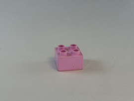 4 nops blok licht roze Duplo