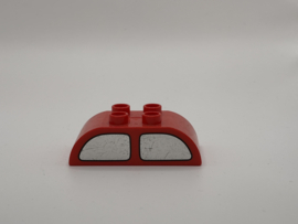 Ramen creatieve auto’s blok afgerond rood Duplo