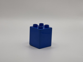 4 nops blok hoog  blauw Duplo