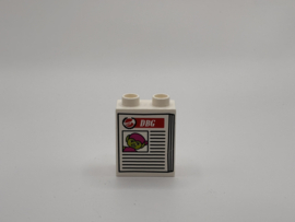 2 nops blok hoog wit krant Green Globin Duplo