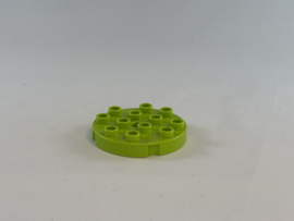 Plaat rond lime met opening in het midden Duplo