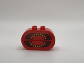 Ovaal blok tomaat rood Duplo