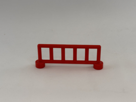 Hek 6 spijlen rood Duplo