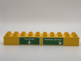 Truckville Radiator Springs (Cars) blok geel Duplo