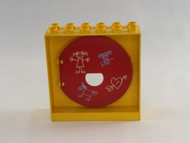 Houder ballenbaan met deur tekening Duplo