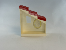 Dak hoog met raam wit met rood rechts Duplo