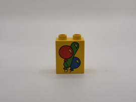 2 nops blok hoog geel ballon Duplo