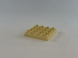 Plaat 4x4 zandkleurige Duplo