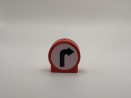 Blok rond 2 nops rood pijl rechts  Duplo