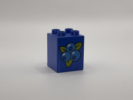 Bessen op blok hoog blauw Duplo