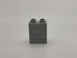 Blok met steenmotief lichtgrijs Duplo