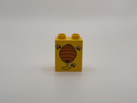 2 nops blok hoog geel Bijenkorf Duplo
