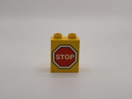 2 nops blok hoog  geel stop Duplo