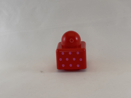 Primo blok rood met stippen  Duplo