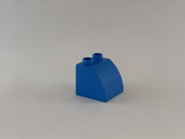 Blok afgeronde kant donker azuurblauw Duplo