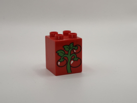 Tomatenplant op blok hoog rood Duplo