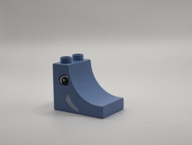 Olifant circus blok medium blauw Duplo