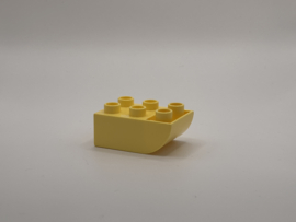 Blok 2x3 met omgekeerde helling  helderlicht geel Duplo Duplo