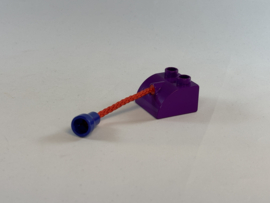 Blok paars met touw / staart Duplo