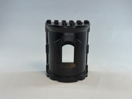 Kasteeltoren / toren halfrond zwart Duplo