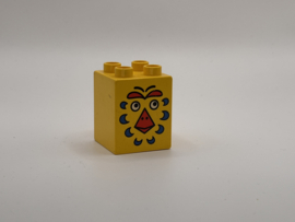 Masker op blok hoog geel Duplo