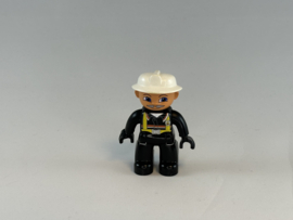 Brandweerman met snor en handschoenen Duplo