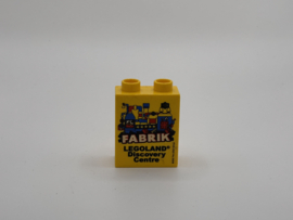 2 nops blok hoog  geel fabrik Legoland Discovery Centre Duplo
