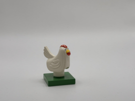 Kip met plaat Duplo