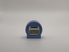 Blok rond 2 nops medium blauw tanken Duplo