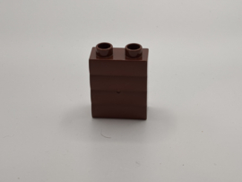 Blok met ribbels bruin Duplo