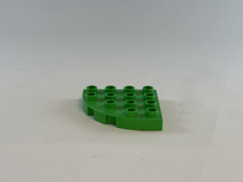 Plaat kwart rond groen Duplo