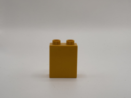 2 nops blok hoog donkergeel Duplo