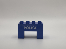 Police / politie blok met uitsparing blauw Duplo