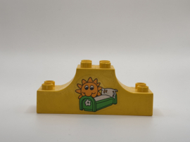 Sierblok met bed en zon geel Duplo