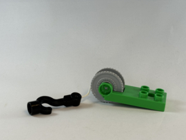 Takel / katrol met haak felgroen Duplo