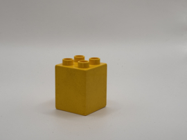 4 nops blok hoog  geel Duplo