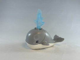Walvis groot met open bek en water Duplo