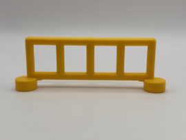 Hek 5 spijlen geel Duplo