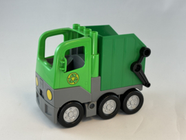 Vuilniswagen groen Duplo