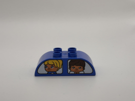 Creatieve auto’s blok afgerond blauw Duplo