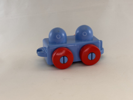 Primo aanhanger / karretje lichtblauw rood Duplo