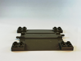 Overgang treinrails bruingrijs Duplo