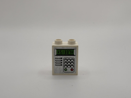 2 nops blok hoog wit pinautomaat / alarm Duplo