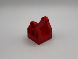 Houder voor slagboom / ladder / hijskraan rood Duplo