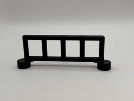 Hek 5 spijlen zwart Duplo