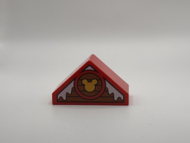 Puntdak rood (Mickey Mouse) hout / sneeuw  Duplo